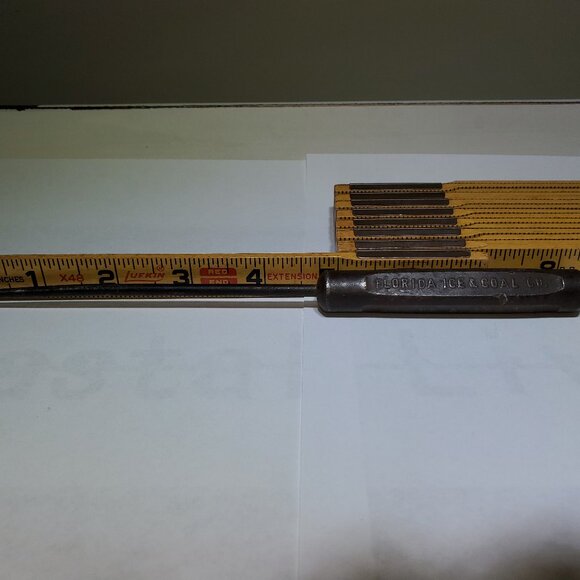FLORIDA ICE AND COAL CO. ICE PICK, CIRCA 1935 WITH PHONE NUMBER - Picture 1 of 6